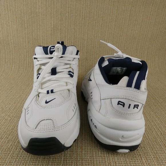 Nike Air Definition Sneakers Mens 11.5 White Leather Navy 308256-141 NEW main image 5